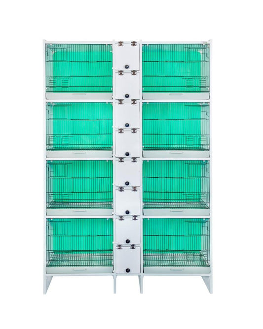 Budgie Breeding Cage White with Black Metal Fronts, 141cm width Brand New Free Postage